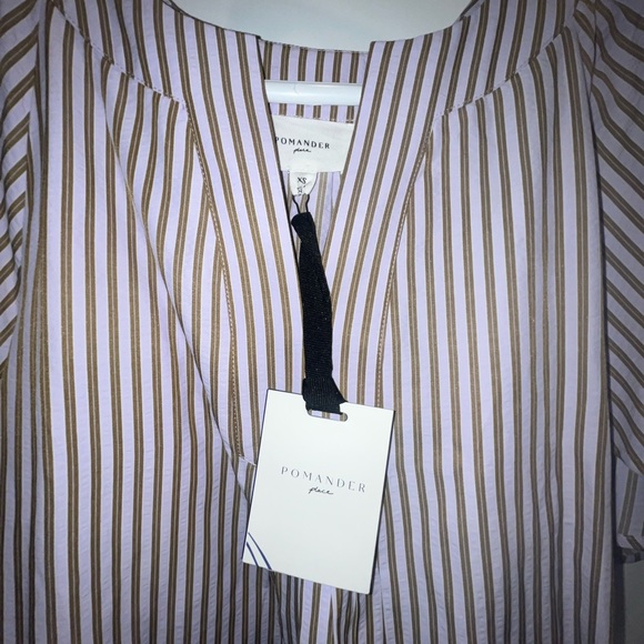 NWT Pomander Place/ Tuckernuck Striped seersucker Finley Flutter Sleeve dress - Picture 4 of 5